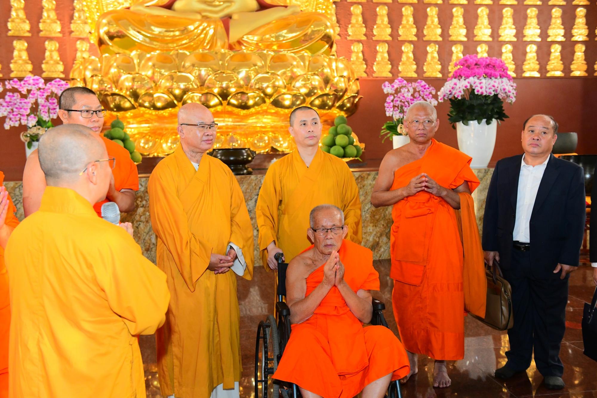 TP.HCM: Đoàn Liên minh Phật giáo Lào thăm Học viện Phật giáo Việt Nam