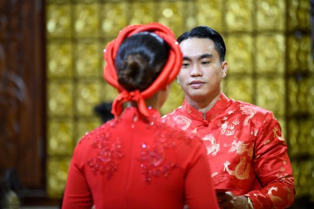 Chùa Giác Ngộ: Lễ Hằng thuận của chú rể Hoàng Long và cô dâu Ngọc Linh