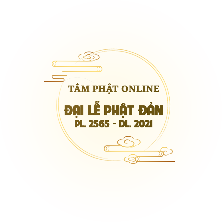 Tắm Phật online trong mùa Phật đản PL. 2565 - DL. 2021