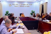Phiên họp của Hội đồng Điều hành Học viện PGVN tại TP.HCM