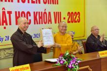 Khai mạc Kỳ thi tuyển sinh Thạc sĩ Phật học khóa VII tại Học viện PGVN tại TP.HCM