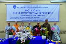 Học viện PGVN tại Tp. HCM tổ chức bảo vệ luận văn Thạc sĩ Phật học Khoá III (Đợt 1 - năm 2022)