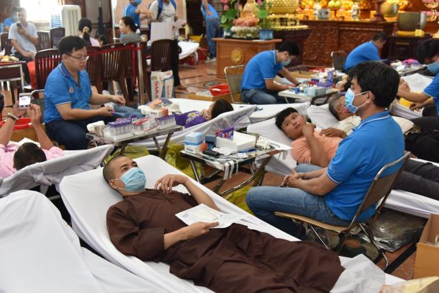 544 người tham gia hiến máu nhân đạo tại chùa Giác Ngộ (HM38)