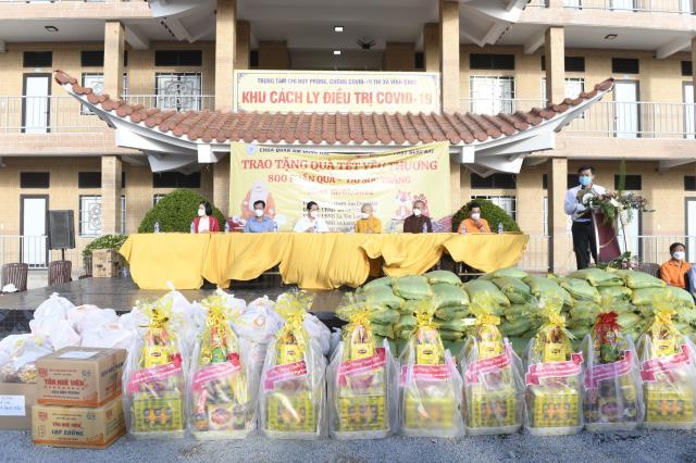 Tổng kết và bàn giao lại khu cách ly điều trị Covid-19 chùa Quan Âm Đông Hải (Quỹ ĐPNN trao tặng quà tết yêu thương năm 2022 tại tỉnh Sóc Trăng)
