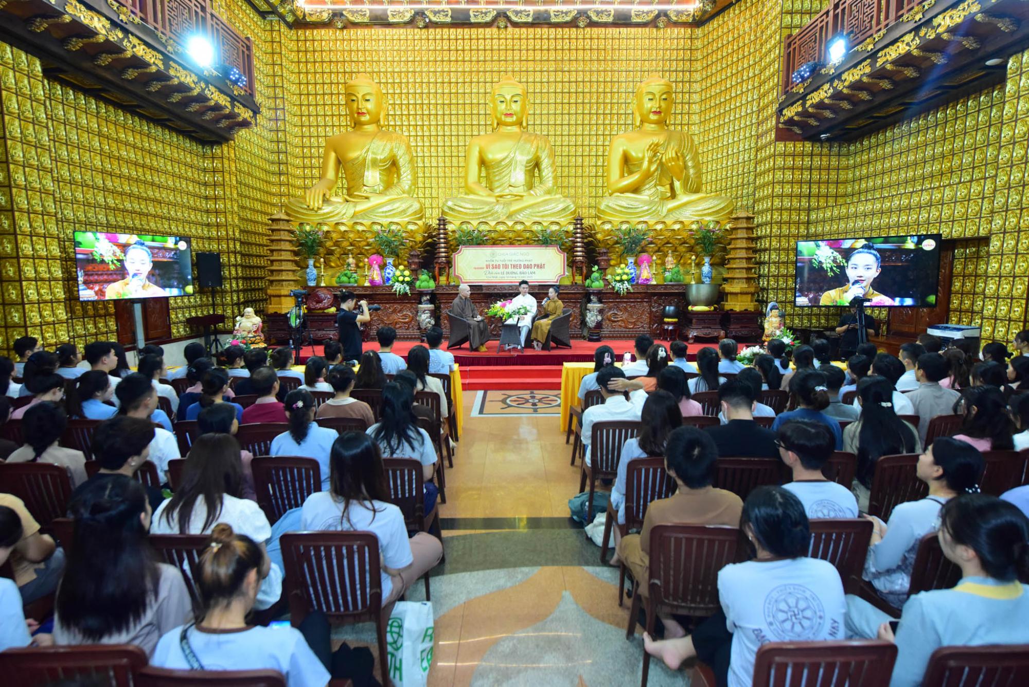 Phật tử Diệu Lâm về chùa Giác ngộ giao lưu với gần 1.000 Phật tử trẻ