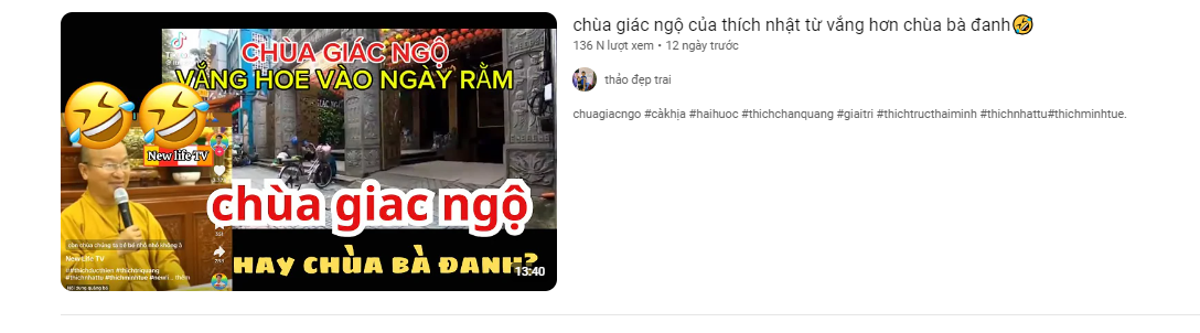 Một số Youtuber nói chùa vắng là một sự đặt điều, hoàn toàn không đúng, không khách quan, vô căn cứ, phiến diện và chụp mũ có chủ ý